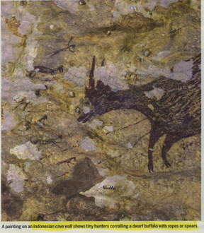 Cave hunting painting